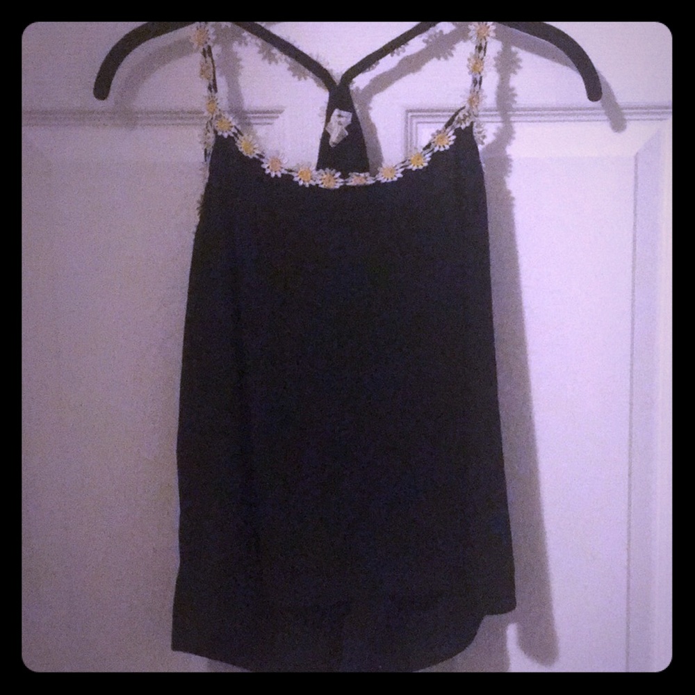 Daisy lined tank top